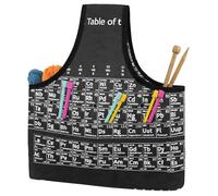 VAPOKF Yarn Storage Bag, Knitting Crochet Tote Bag, Yarn Holder with Pockets for Crocheting, Knitting Accessories (Periodic Table of the Elements)