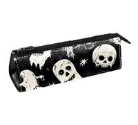VAPOKF Zombie Hands Skulls Spiders Pen Bag Stationery Pouch Pencil Bag Cosmetic Pouch Bag Compact Zipper Bag