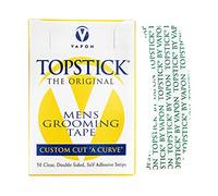 vapon Topstick Original Custom Cut "One Curve" Men's Care Tape - 50 Strips Box