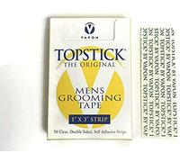 Vapon Topstick The Original Mens Grooming Tape Strip Size 1" x 3" (50 Pieces)
