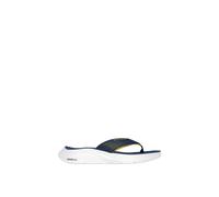 Skechers Sport Mens Vapor Foam Sandal, Navy KPU/Yellow Trim, 11 UK
