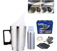 Vapor Headlight Restoration Kit,2024 New Auto Headlight Vapor Renovation Kit,Car Headlight Polish Repair Tool,Atomizing Cup Headlight Vapor Renovation Tool for Headlight Yellow/Oxidation/Scratches