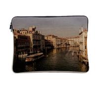Vaporetto Computer and Tablet Cover - Venice Canal Most Beautiful City of the World Italy Vaporetto - 10 Inches Protective Laptop Sleeve Printed in France
