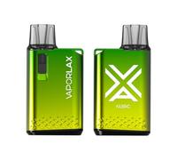 Vaporlax Kubic Kit, Reuse 2ml Refillable Pod System, Type-C Charging 500mAh Battery, Visible Liquid Level FlavorBlast, Fllable open oil-filled equipment (Nicotine Free Empty Device) Green Blast