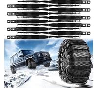 VAPORVERSE 10 Pcs Reusable Anti Snow Chains for Mercedes Benz GLE W166 GLE 300d 320 400 350d 450 4MATIC 2015-2019, Nylon Snow Chains Snow Chains Tire Cable Tie Adjustable Emergency Snow Tire Chains