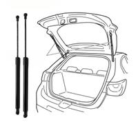 VAPORVERSE 2 PCS Car Rear Tailgate Boot Gas Struts for MG HS 2018-2022 2023 2024 2025 2026, Lifter Support System, Trunk Gas Support Struts Lift Shock Absorber Springs Holder