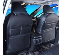 VAPORVERSE 2 Pcs Car Seat Protector for Seat Leon Arona ATECA Ibiza, Leather Seat Pad Rear Cover Protector Car Anti-dirty Pad Protect Cushion Organizer