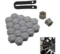 VAPORVERSE 24 Pcs Wheel Nut Covers for Subaru XV, Alloy Wheels & Rust Protection, Hexagonal Plastic Bolt Caps Styling Trim with Removal Tool, 21mm