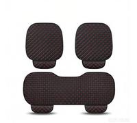 VAPORVERSE 3 Pcs Front and Rear PU Leather Car Seat Cushion Cover Set for Fiat Abarth 500 Abarth 595 Abarth 124 Spider, Car Seat Pad Seat Protector with Pockets, Waterproof Seat Covers, black+red