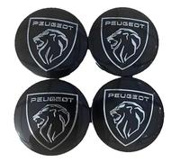 VAPORVERSE 4 Pieces Car Hub Centre Caps for Peugeot Traveller 60mm, Wheel Center with Car Logo Emblem Sticker Waterproof Hub Centre Caps,A