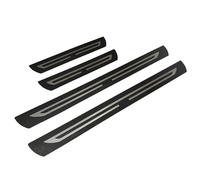 VAPORVERSE 4pcs Car Door Sill Protector Strips for Seat Toledo IV 2012-, Stainless Steel Kick Plates Welcome Pedal Strips Car Sill Pedal Styling Accessory,A