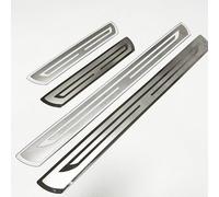 VAPORVERSE 4pcs Car Door Sill Protector Strips for VW T5 T6 multivan Sitzbezug 2000-2023 2024, Stainless Steel Kick Plates Welcome Pedal Strips Car Sill Pedal Styling Accessory,C