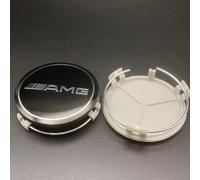 VAPORVERSE 4Pcs Hub Centre Caps for AMG 75mm, Car Wheel Center Hub Caps Replacement mit Auto Logo Styling Accessories,Black