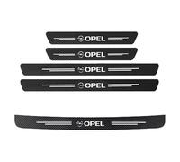 VAPORVERSE 5 Pieces Car Door Sill Protector Strips for Opel Manta GSe ElektroMOD 2021-2021, Carbon Fiber Car Door Bumper Sill Protector Kick Plate Cover Sticker