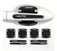 VAPORVERSE 8 Pcs Car Door Handle Protector Set for BMW 3 Series 3er Serie 3 E46 Touring 1998-2005, Carbon Fiber Texture Auto Exterior Anti Scratch Styling Accessories
