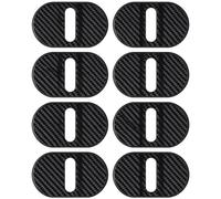VAPORVERSE 8 Pcs Car Door Lock Cover for Seat Leon III ST 2016-2020, Auto Striker Protector Anti-Rust Metallic Cap Exterior Styling Accessories Kit
