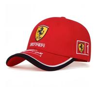 VAPORVERSE Baseball Cap for Ferrari, Car Logo Embroidered Racing Motor Adjustable Sport Baseball Caps Hat Car Gifts Merchandise,Red