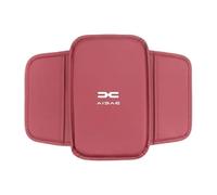 VAPORVERSE Car Armrest Heightening Pad for Dacia Duster Extreme Spring, Centre Console Heightening Cushion Pillow Vehicle Elbow Suppot Covers Accessories,Red