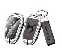 VAPORVERSE Car Key Fob Cover for DS 7 2022-, Car Key Protector Shell Case Car Key Remote Protective Case Key Case Holder Keyring,A