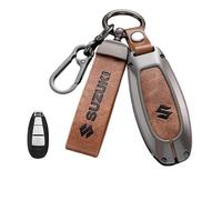 VAPORVERSE Car Key Fob Cover for Suzuki Across 2020-, Car Key Protector Shell Case Car Key Remote Protective Case Key Case Holder Keyring,Brown