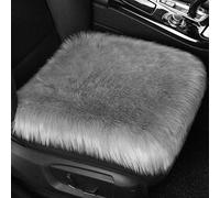 VAPORVERSE Cars Plush Cushion for Winter for Audi A3 Sportback 8Y 2020-2024, Fluffy Fur Car Front Seat Cover Pad Winter Thickenes Plush Car Seat Cushion Set,Grey