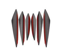 VAPORVERSE Front Bumper Canards for Audi e-tron GT 2021 2022 2023 2024 2025 2026, Spoiler Lip Splitter Fins Front Apron Winglets Exterior Trim Diffuser Valance Guard Plate,Carbon Fibre