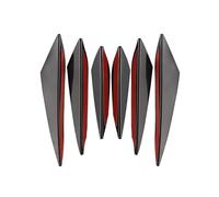 VAPORVERSE Front Bumper Canards for Audi e-tron GT 2021 2022 2023 2024 2025 2026, Spoiler Lip Splitter Fins Front Apron Winglets Exterior Trim Diffuser Valance Guard Plate,Nero Lucido