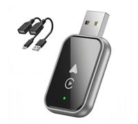 VAPORVERSE Wireless CarPlay Adapter for Dodge Journey 2008-2024, Android Auto Wireless USB Dongle - Plug & Play Installation - Stable Connection