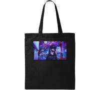 Vaporwave Aesthetic Anime This Is Not Happiness You Wished For Natural Ecological Cotton Tote Bag Black