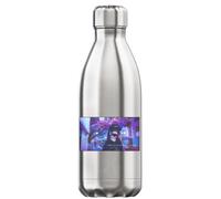 Vaporwave Aesthetic Anime This is Not Happiness You Wished for Vacuum Insulated Thermal Water Bottle Silver
