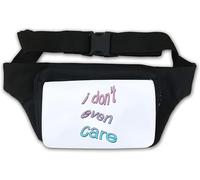 Vaporwave Aesthetic I Don't Even Care Waist Bag Fanny Pack White