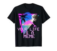 Vaporwave Aesthetic Your Life Is A Meme Tee T-Shirt