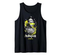 Vaporwave Athena Ancient Greek Mythology Goddess Graffiti Tank Top