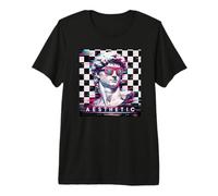 Vaporwave David Glitch Art Aesthetic Retrowave 80s 90s Premium T-Shirt
