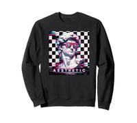 Vaporwave David Glitch Art Aesthetic Retrowave 80s 90s Sweatshirt