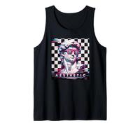 Vaporwave David Glitch Art Aesthetic Retrowave 80s 90s Tank Top
