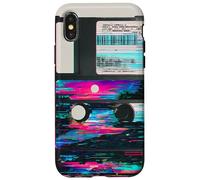 Vaporwave Glitch Floppy Disk Cassette Art Case for iPhone X/XS
