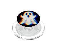Vaporwave Scary Ghost Retro Halloween Techno EDM PopSockets PopGrip for MagSafe