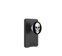 Vaporwave Skull Retro Halloween Techno EDM PopSockets PopWallet for MagSafe