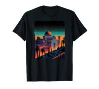 Vaporwave, The Alhambra, Granada, Spain Retro 80s T-Shirt