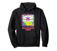 Vaporwave Vibes Memphis Design Geometric Desert Pullover Hoodie