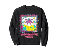 Vaporwave Vibes Memphis Design Geometric Desert Sweatshirt