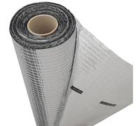 Vapour Barrier and Waterproof Thermal Insulation Aluminium Foil Membrane - Suitable for use in Walls, Floors and Roofs - 1.5m x 50m (75 SQ/M) - 110 G/SM