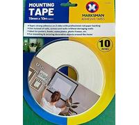 VapourOn 2 Rolls Permanent Super Strong Adhesive Double Sided Tape Total 20 Meters Long, Adhesive Foam Heavy Duty Mounting Waterproof Tape for Indoor and Outdoor