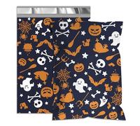 Vapulcio Poly Mailers 12x15.5 Inch 50 Pack - Halloween Printed Shipping Bags, 2.4mil Thickness Waterproof and TearResistant Mailing Envelopes, Self-Sealing Mailers for Small Business