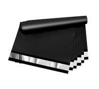 Vapulcio Poly Mailers - 6x9 inch 100 Pcs Black Shipping Bags with 2.4mil Thickness, Waterproof and Tear Resistant Mailing Envelopes, Privacy Protected Self Seal Packaging Bags for Small Business