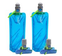 Vapur Collapsible Dog Water Bottle With Patented Lick Activated Design, Portable Hydration Water Dispenser for Walks, Hikes, and Travel, 23 Ounce, Water, Pack of 2