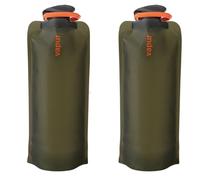 Vapur Eclipse Flexible Water Bottle - with Carabiner, .70 Liter (23 oz) - 2 Pack - Olive