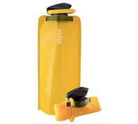 Vapur Flexible, Collapsible Wide Mouth Anti-Bottle with Detachable Carabiner, 23 Ounce, Marigold, Pack of 1