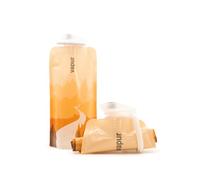 Vapur Flexible, Collapsible Wide Mouth Anti-Bottle with Detachable Carabiner, 23 Ounce, California Gold, Pack of 1